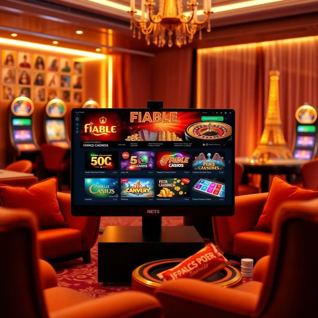 Vibrant Luxury Online Casino Environment