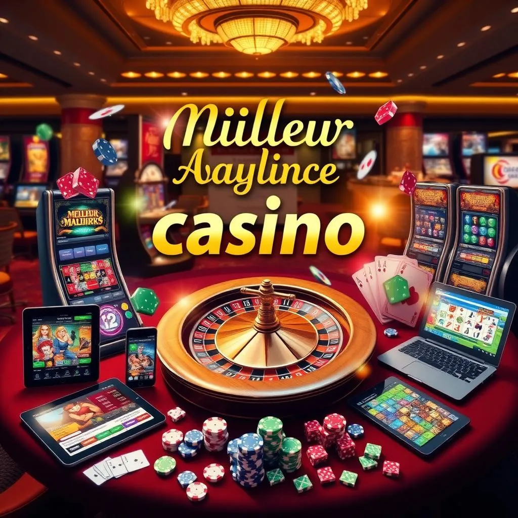 Vibrant Online Casino Experience Collage