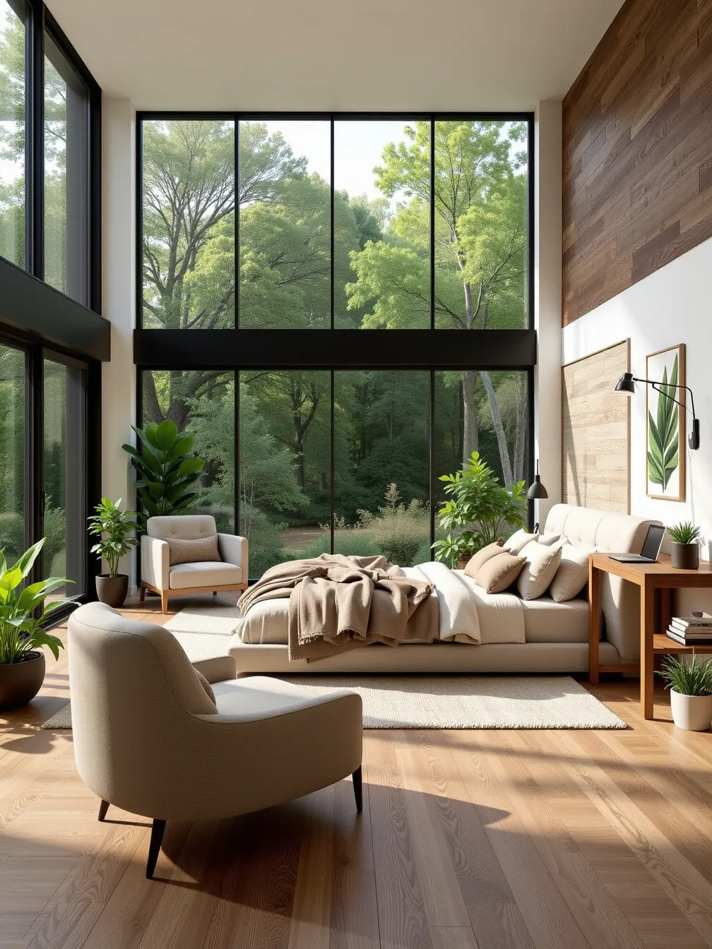 Stunning Modern Bedroom with Nature Integration