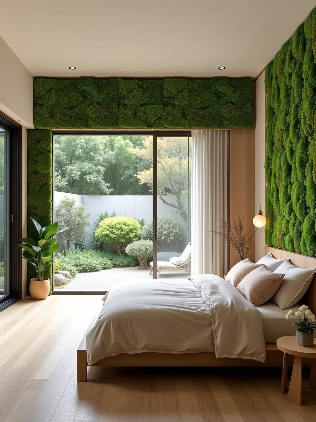 Serene Japanese-Inspired Modern Bedroom